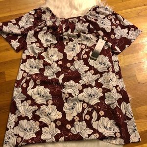 Kensie Floral Off the Shoulder Dress